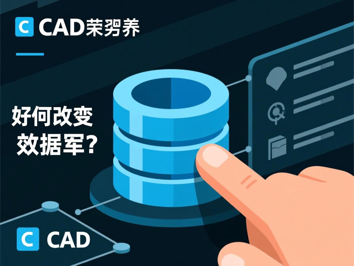 CAD如何更改数据库？