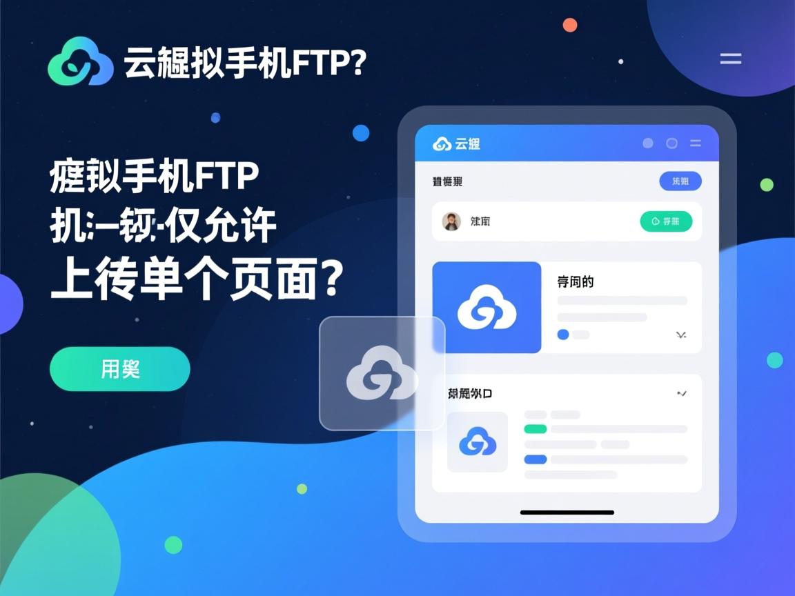 硅云虚拟主机FTP为何仅允许上传单个页面？  第2张