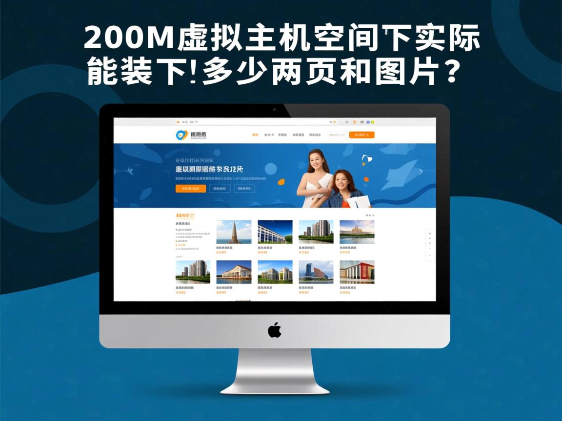 200M虚拟主机空间实际能装下多少网页和图片? 第2张 200M虚拟主机空间实际能装下多少网页和图片? 第2张