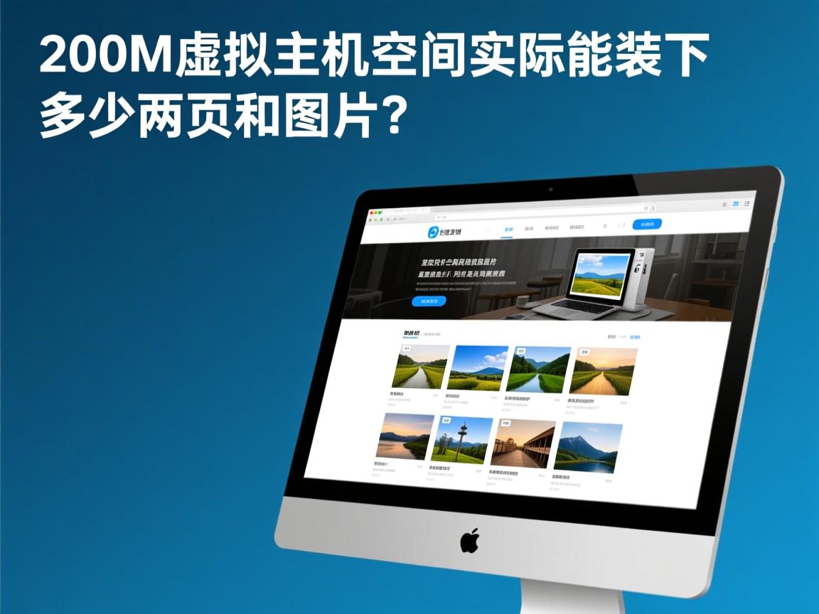 200M虚拟主机空间实际能装下多少网页和图片? 第3张 200M虚拟主机空间实际能装下多少网页和图片? 第3张