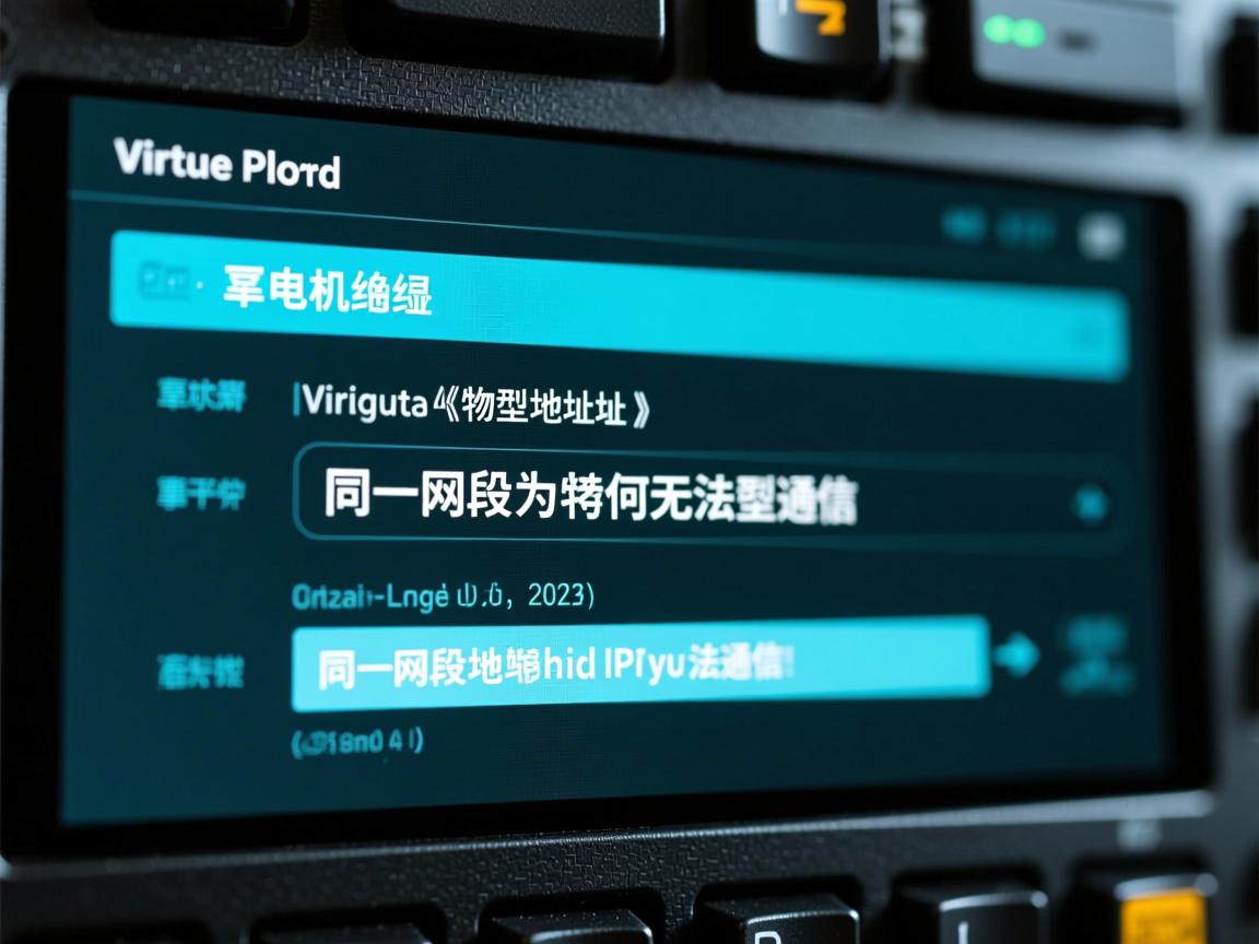 虚拟机IP地址与物理地址不在同一网段为何无法通信？  第1张