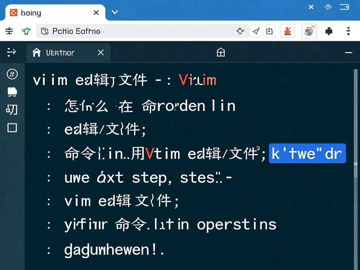 vim命令行如何编辑文件，vim怎么在命令行编辑文件，命令行用vim编辑文件步骤，vim编辑文件命令教程，vim命令行操作指南