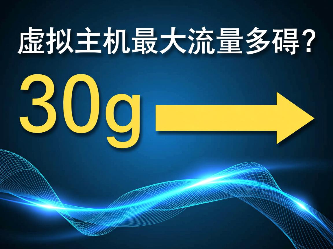 30g虚拟主机最大流量是多少？