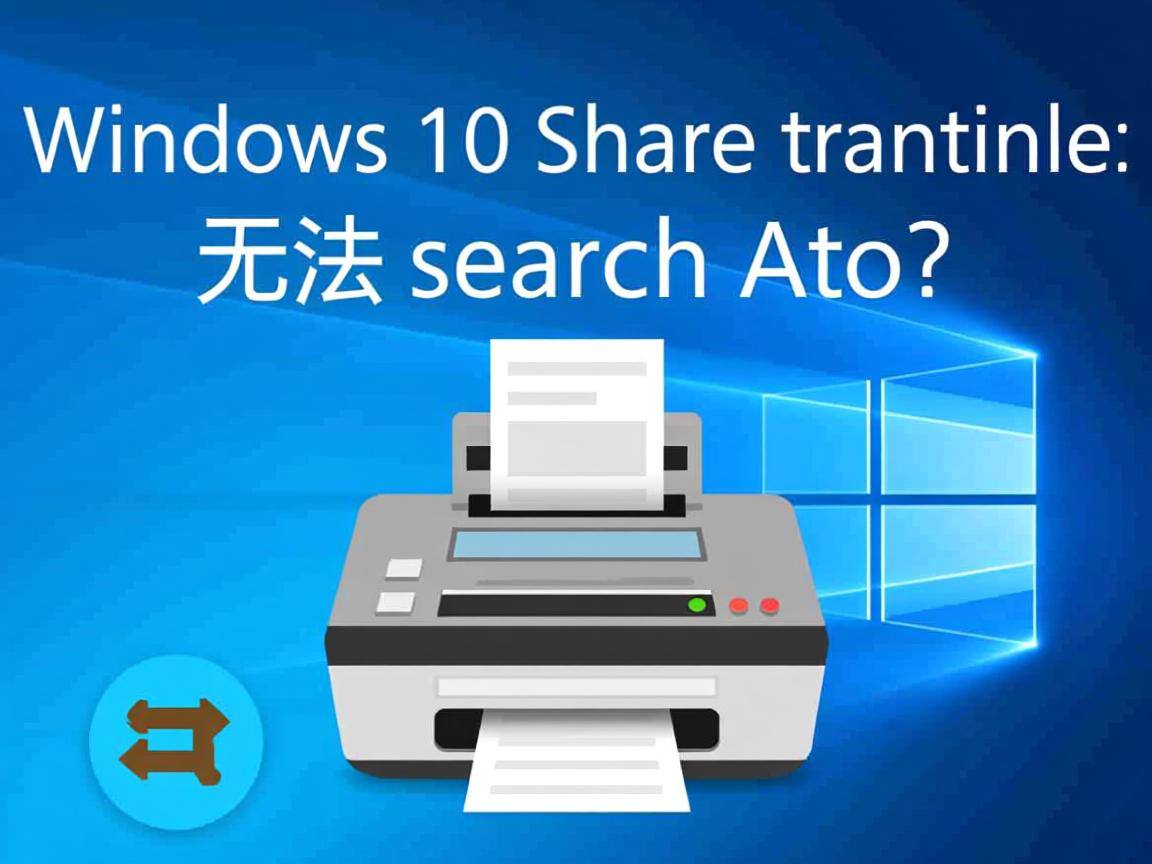 Windows 10共享打印机无法搜索到? 第1张 Windows 10共享打印机无法搜索到? 第1张