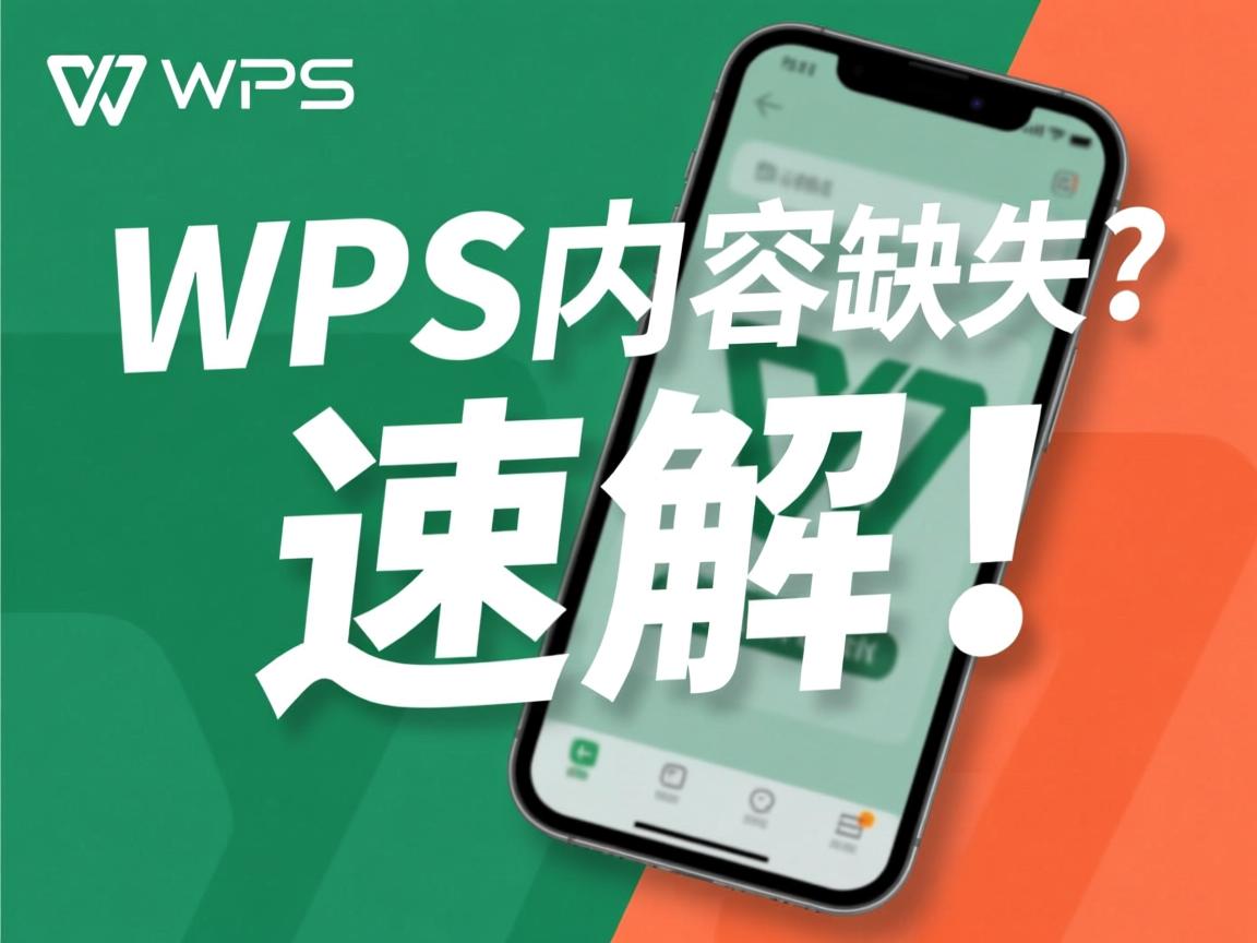 WPS表格发手机内容缺失?速解! 第2张 WPS表格发手机内容缺失?速解! 第2张
