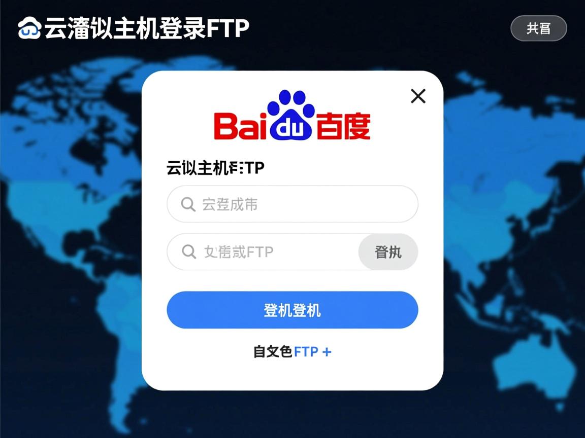 百度云虚拟主机怎么登录FTP