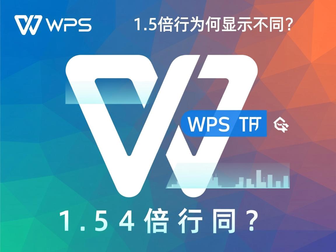 WPS的1.5倍行距为何显示不同? 第1张 WPS的1.5倍行距为何显示不同? 第1张