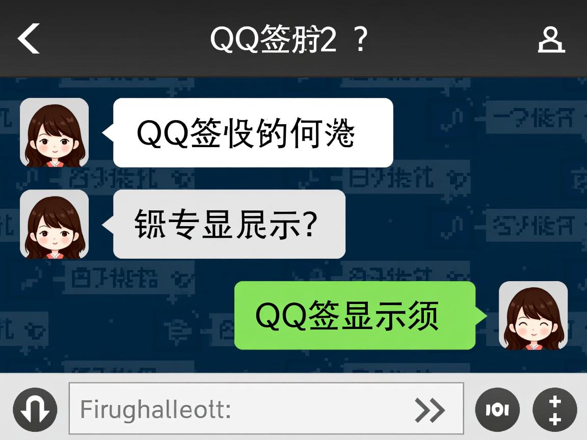 QQ签名为何显示在对话框？