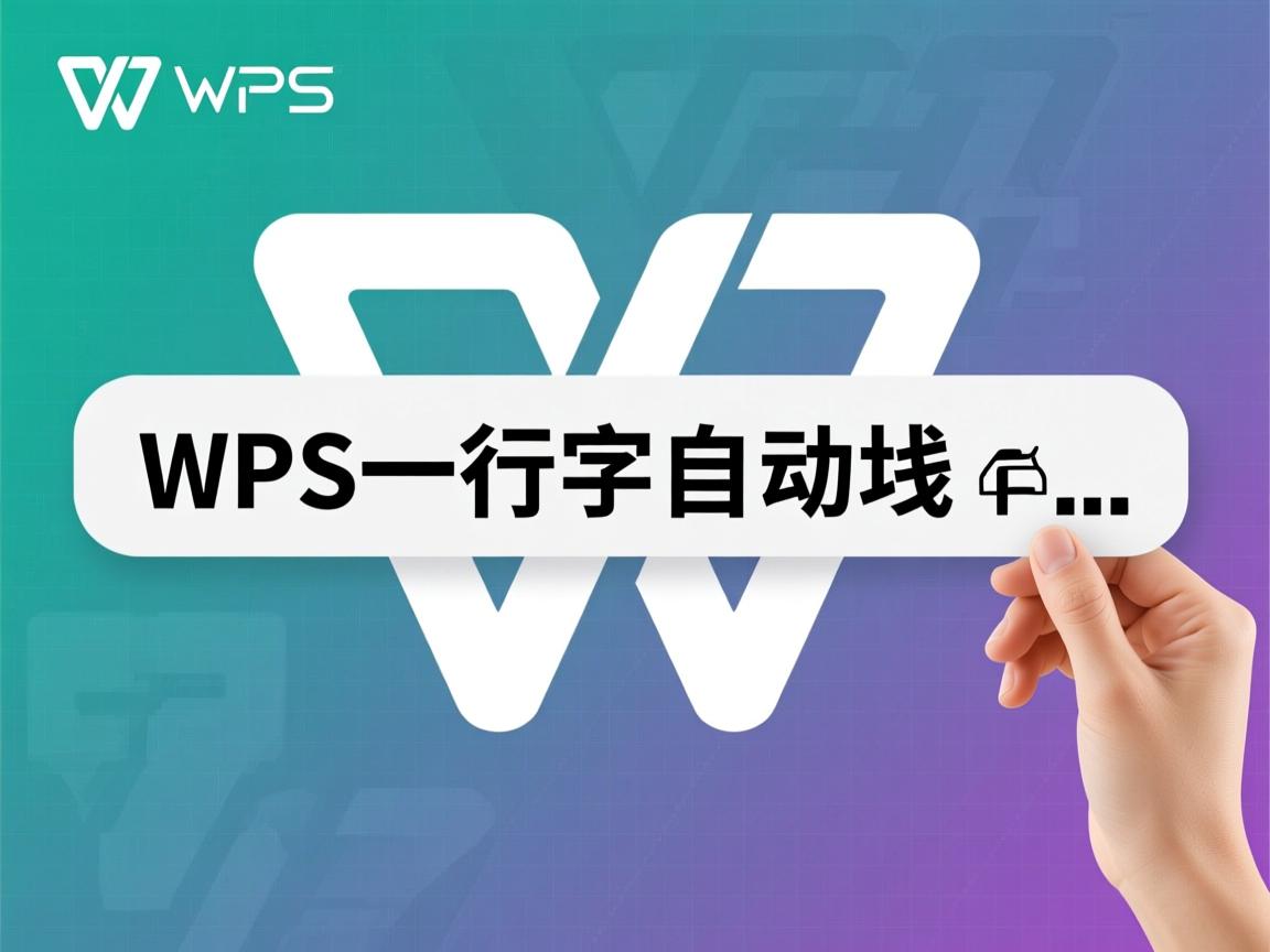 WPS一行字为何自动换行? 第2张 WPS一行字为何自动换行? 第2张