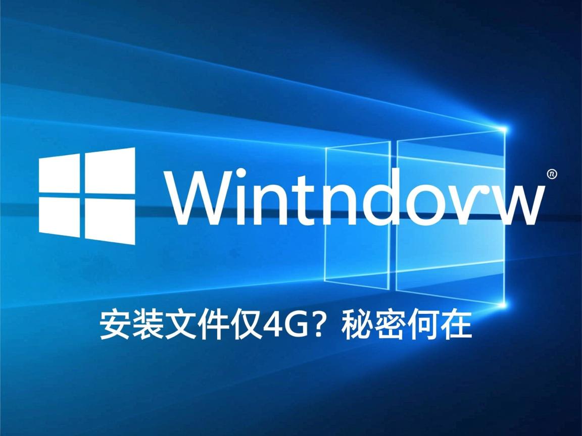 Win10安装文件仅4G？秘密何在  第2张
