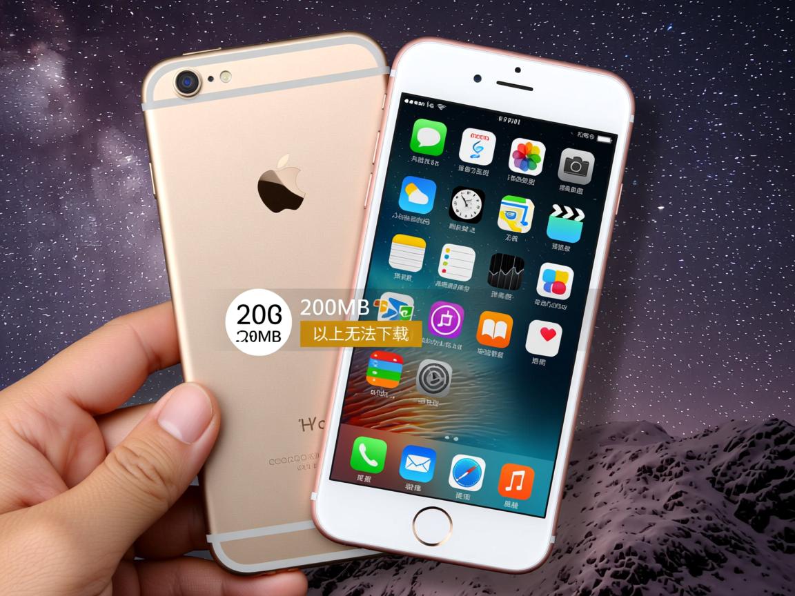 苹果6s下载限制200MB原因何在？，或，苹果6s为何200MB以上无法下载？  第3张
