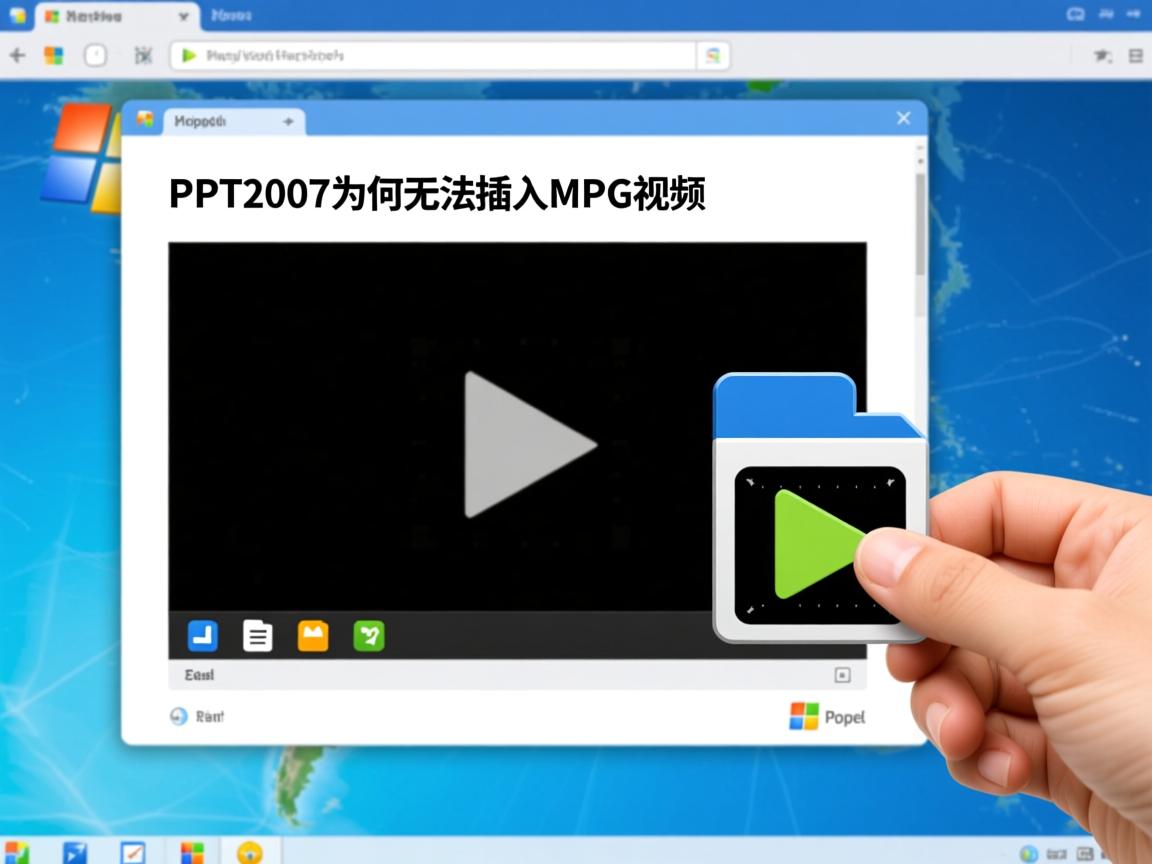 PPT2007为何无法插入MP4视频? 第1张 PPT2007为何无法插入MP4视频? 第1张