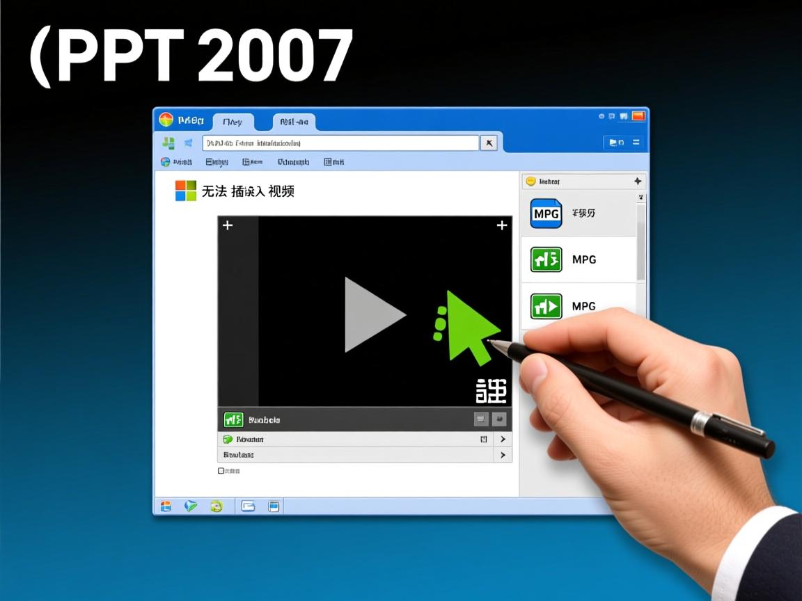 PPT2007为何无法插入MP4视频? 第3张 PPT2007为何无法插入MP4视频? 第3张