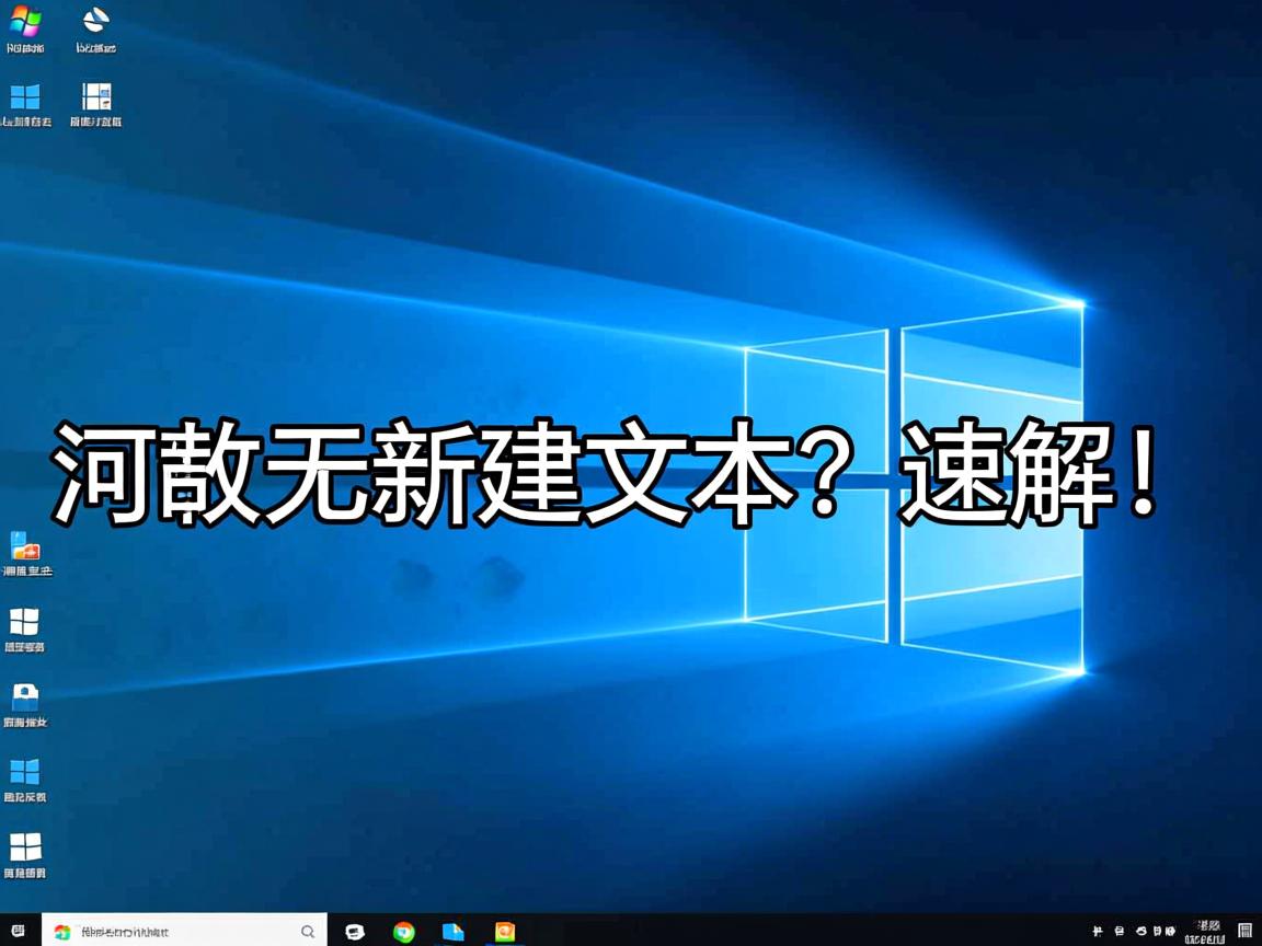 Win10右键无新建文本?速解! 第2张 Win10右键无新建文本?速解! 第2张