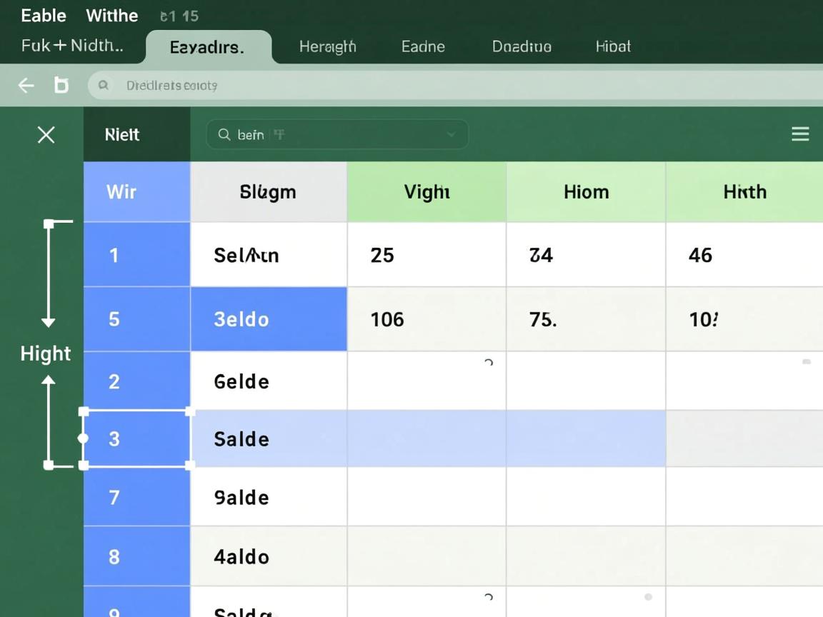 HTML表格高度宽度设置技巧？  第1张
