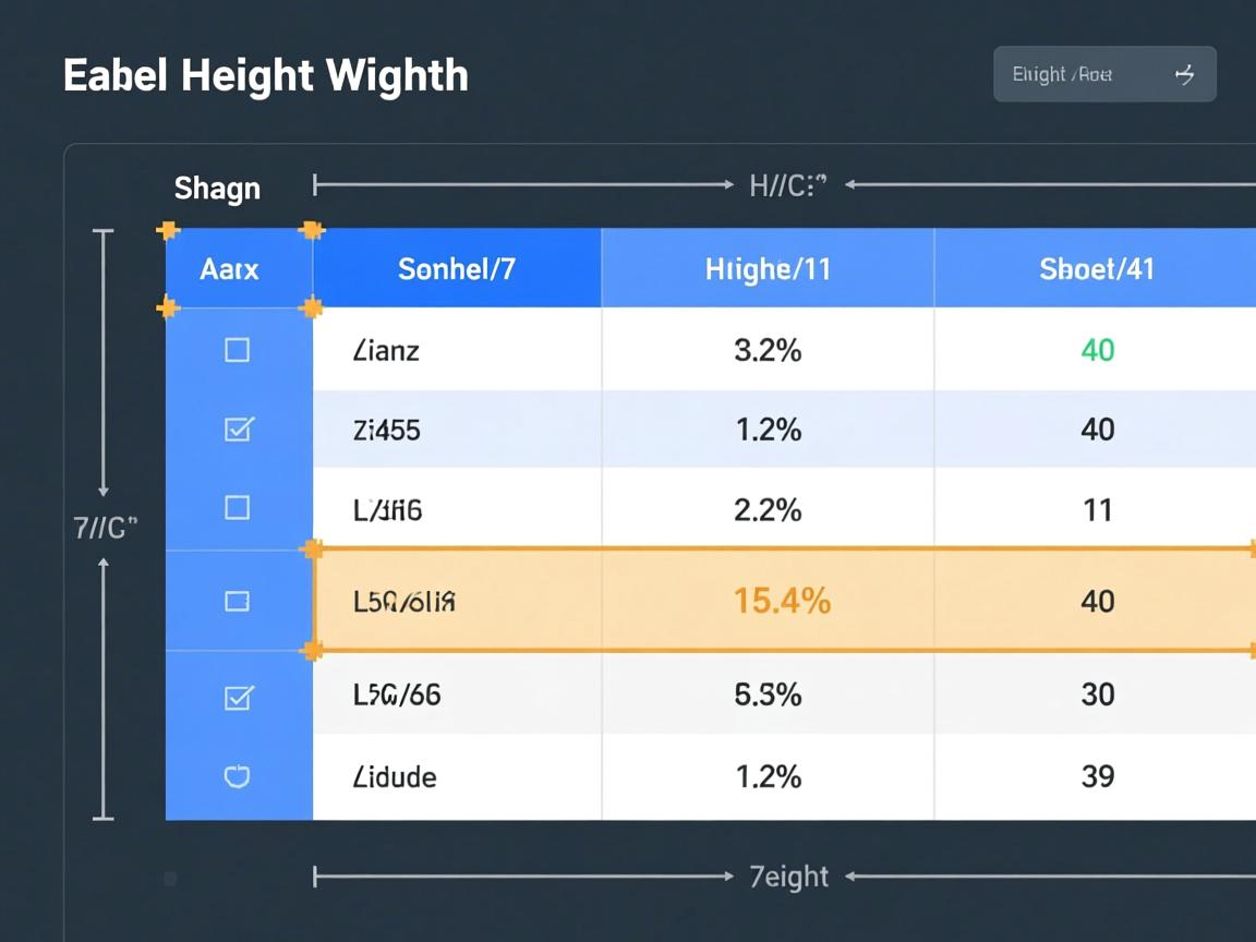 HTML表格高度宽度设置技巧？  第3张