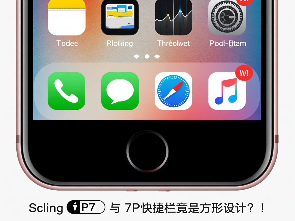 iPhone7P快捷栏竟是方形设计？！