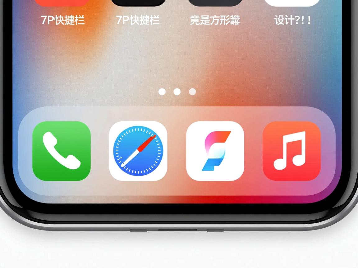 iPhone7P快捷栏竟是方形设计？！  第2张