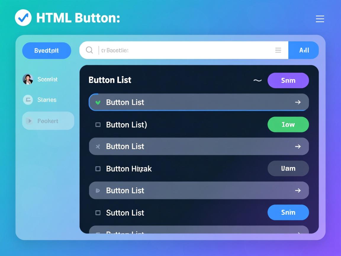 如何快速获取HTML按钮列表？