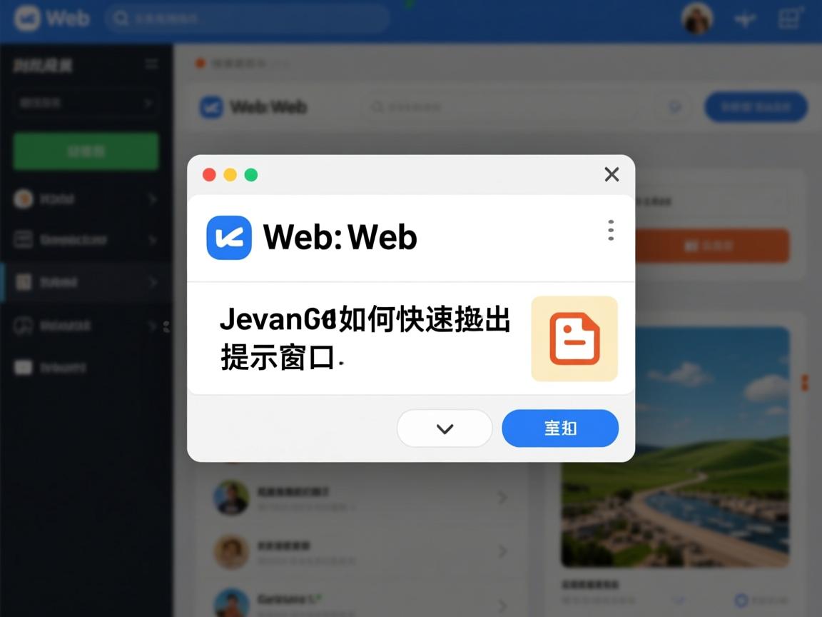 JavaWeb如何快速弹出提示窗口 第1张 JavaWeb如何快速弹出提示窗口 第1张