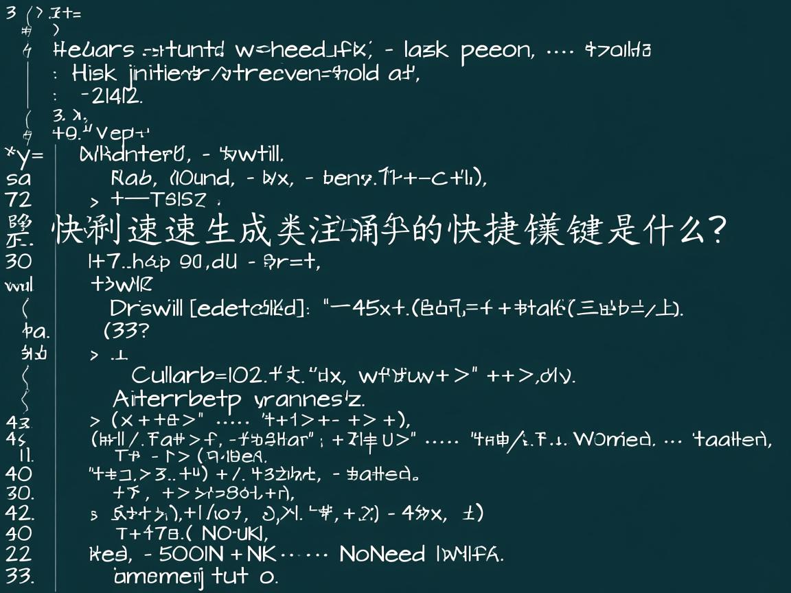 Java中如何快速生成类注释的快捷键是什么？  第2张