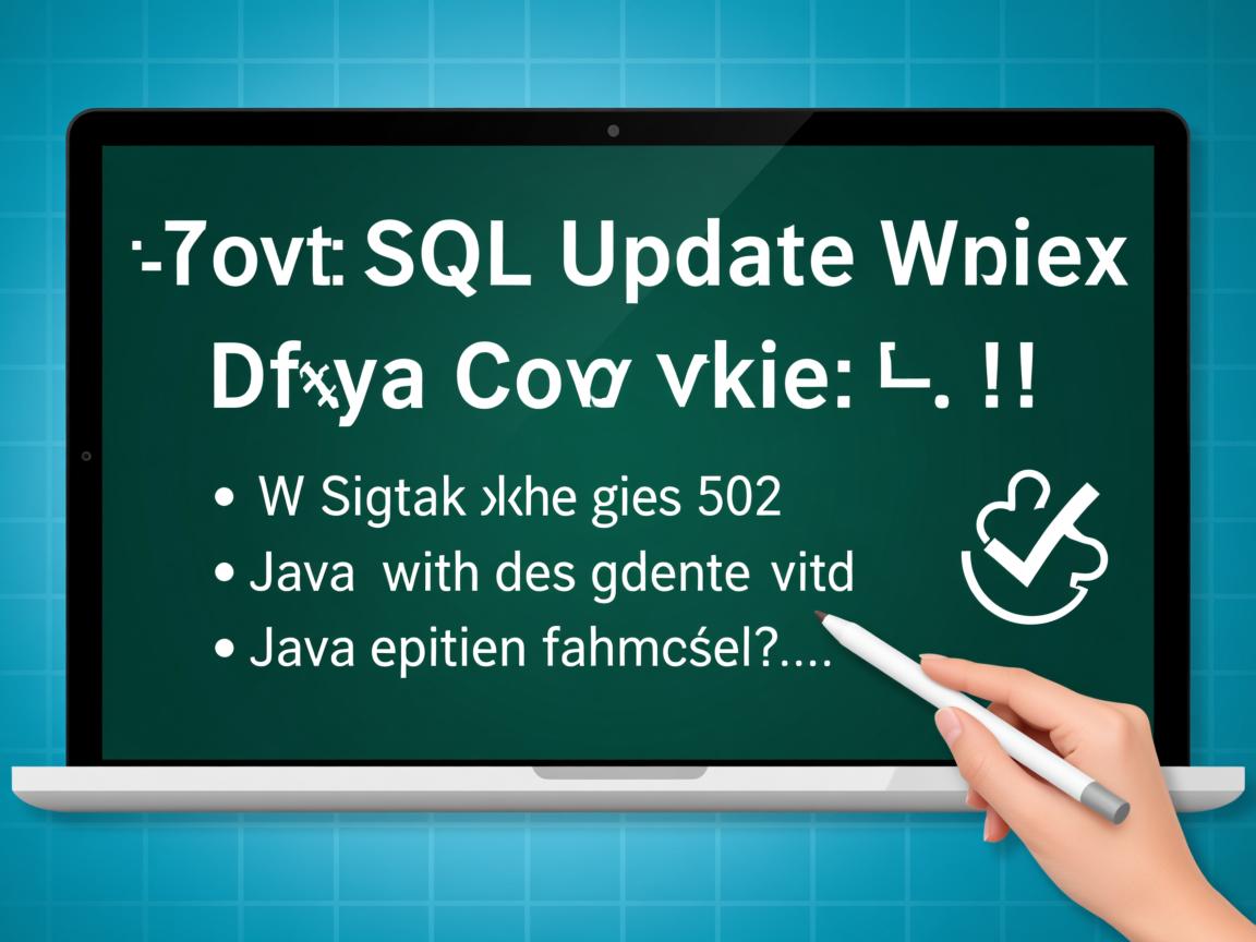 Java SQL更新语句怎么写？  第2张