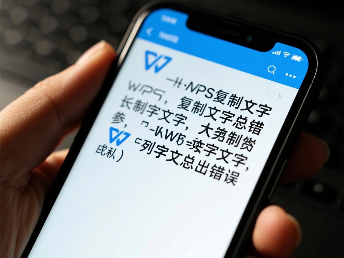 手机WPS复制文字为何总出错? 第1张 手机WPS复制文字为何总出错? 第1张