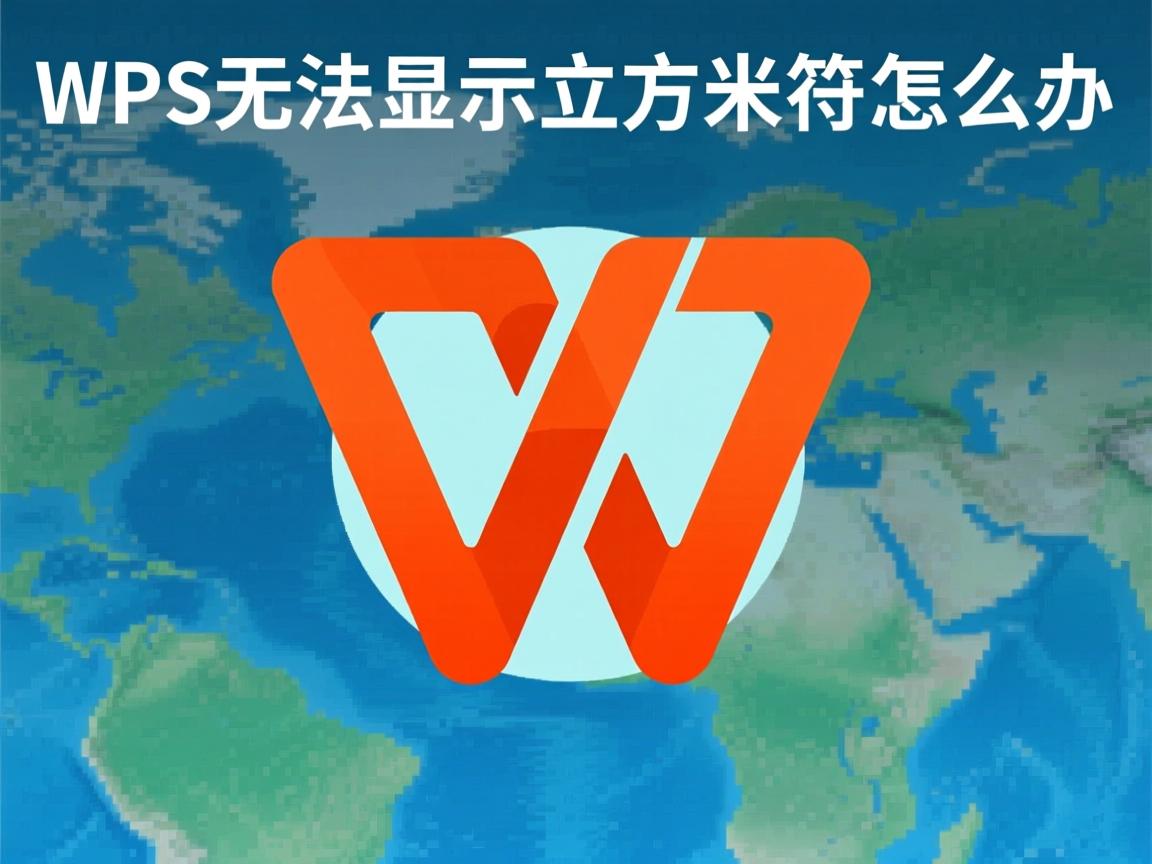 WPS无法显示立方米符号怎么办？