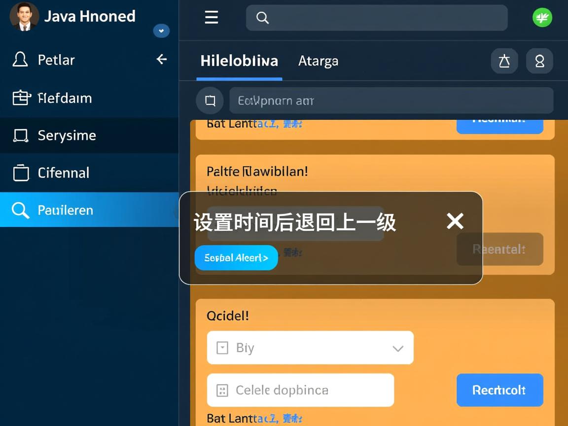 Java设置时间后如何返回上一级  第3张