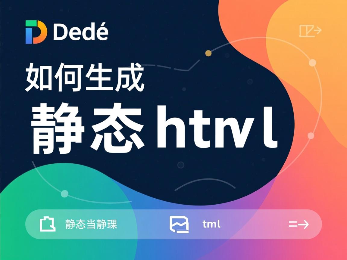 dede如何生成静态html？  第3张