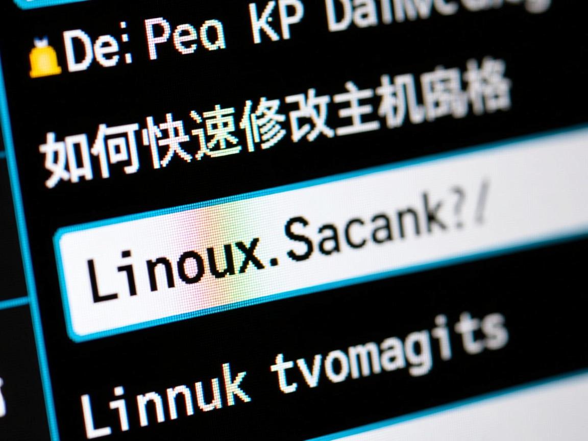 Linux如何快速修改主机名? 第2张 Linux如何快速修改主机名? 第2张