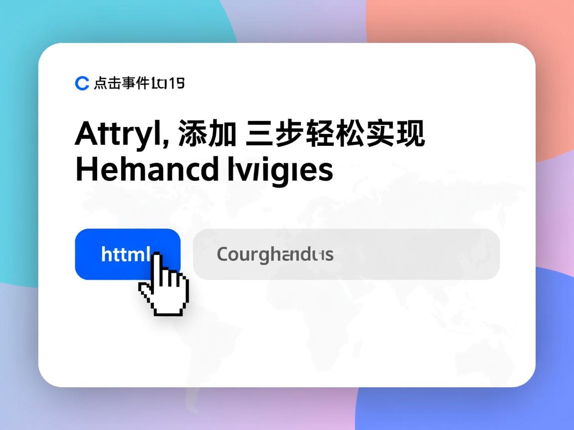 HTML按钮点击事件如何添加？三步轻松实现交互功能