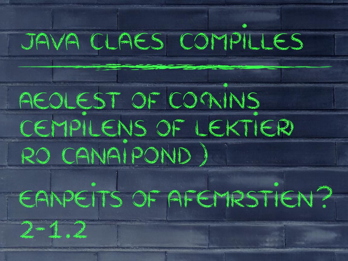 Java两个类如何编译？  第1张