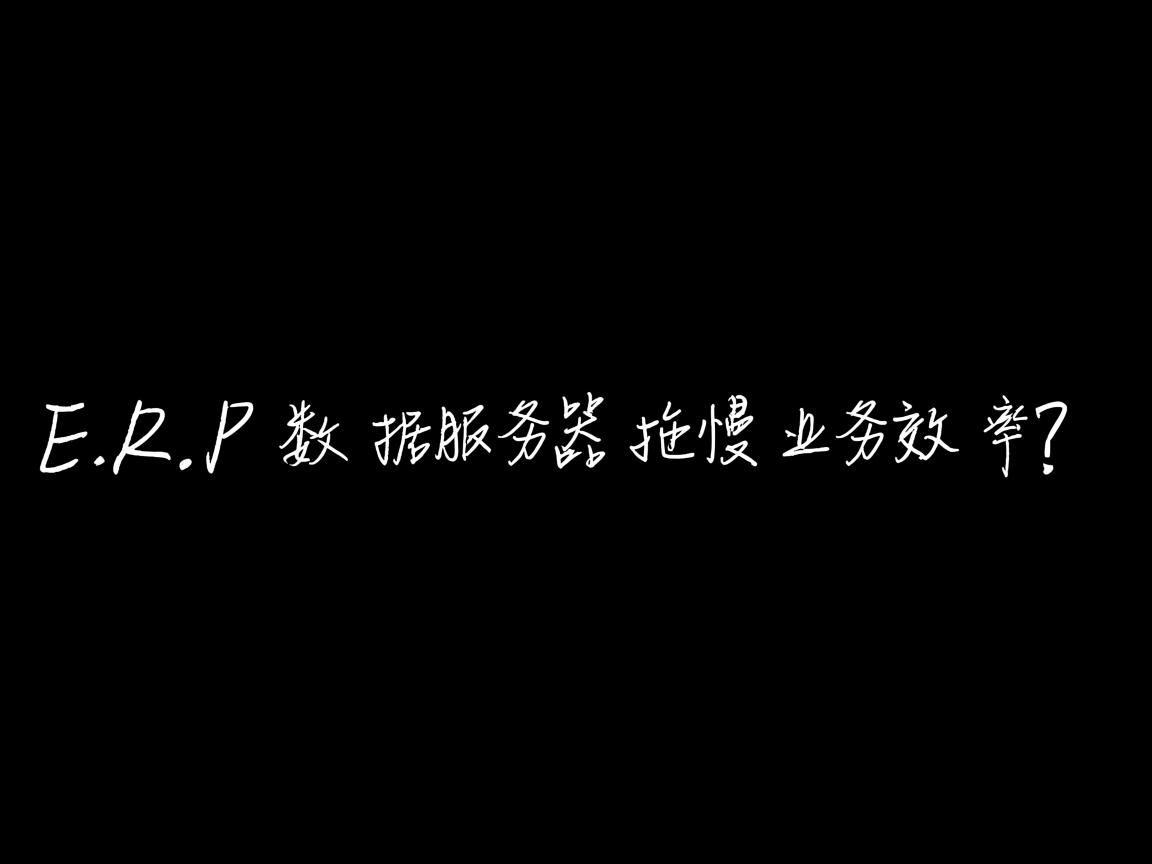 ERP数据服务器拖慢业务效率? 第2张 ERP数据服务器拖慢业务效率? 第2张