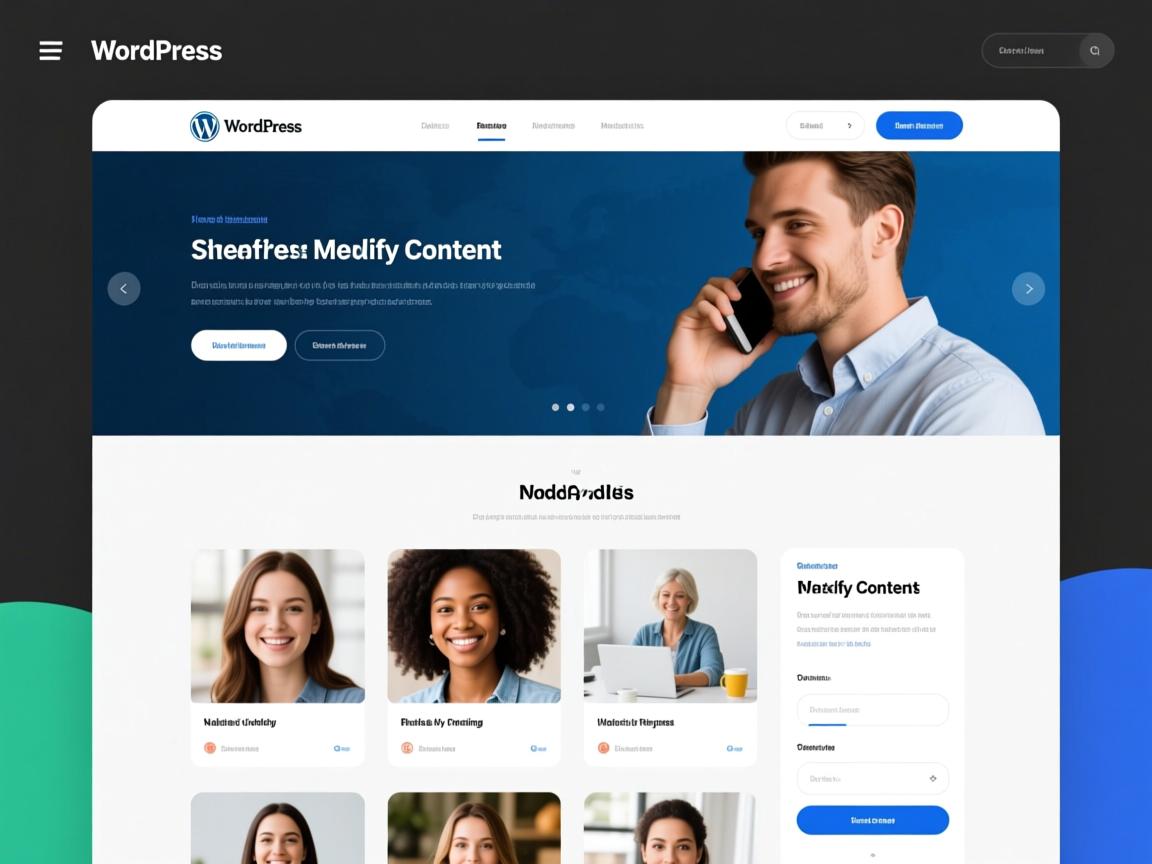 免费WordPress主题如何修改内容? 第2张 免费WordPress主题如何修改内容? 第2张
