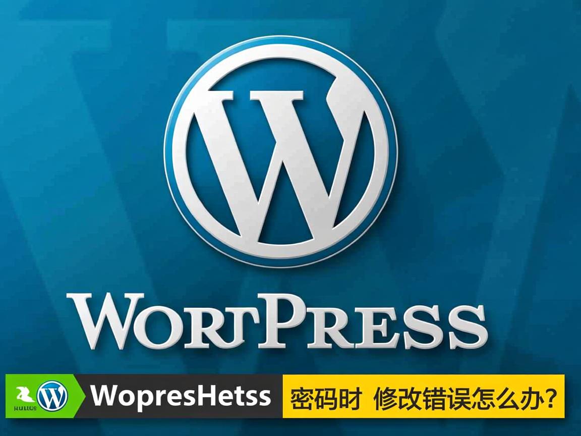 WordPress密码修改错误怎么办? 第2张 WordPress密码修改错误怎么办? 第2张