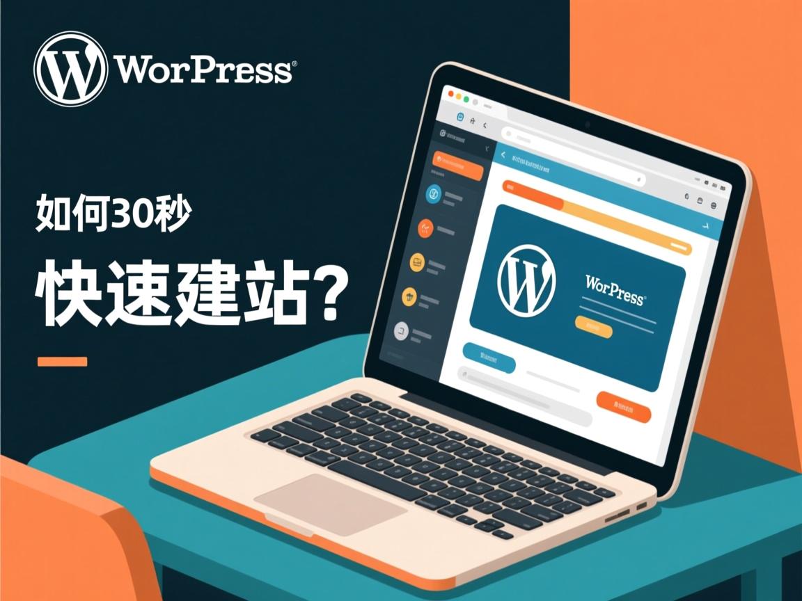 WordPress如何30秒快速建站？
