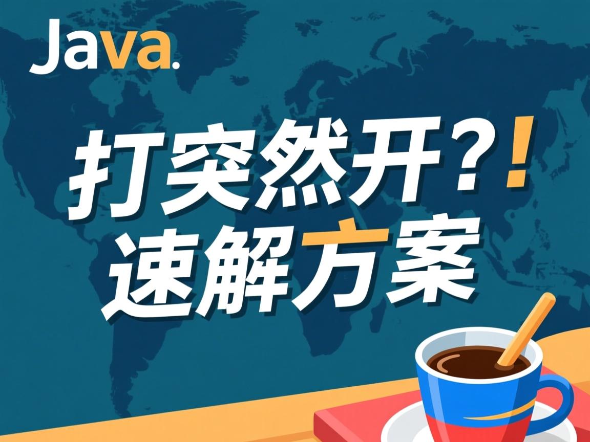 Java突然打不开？速解方案