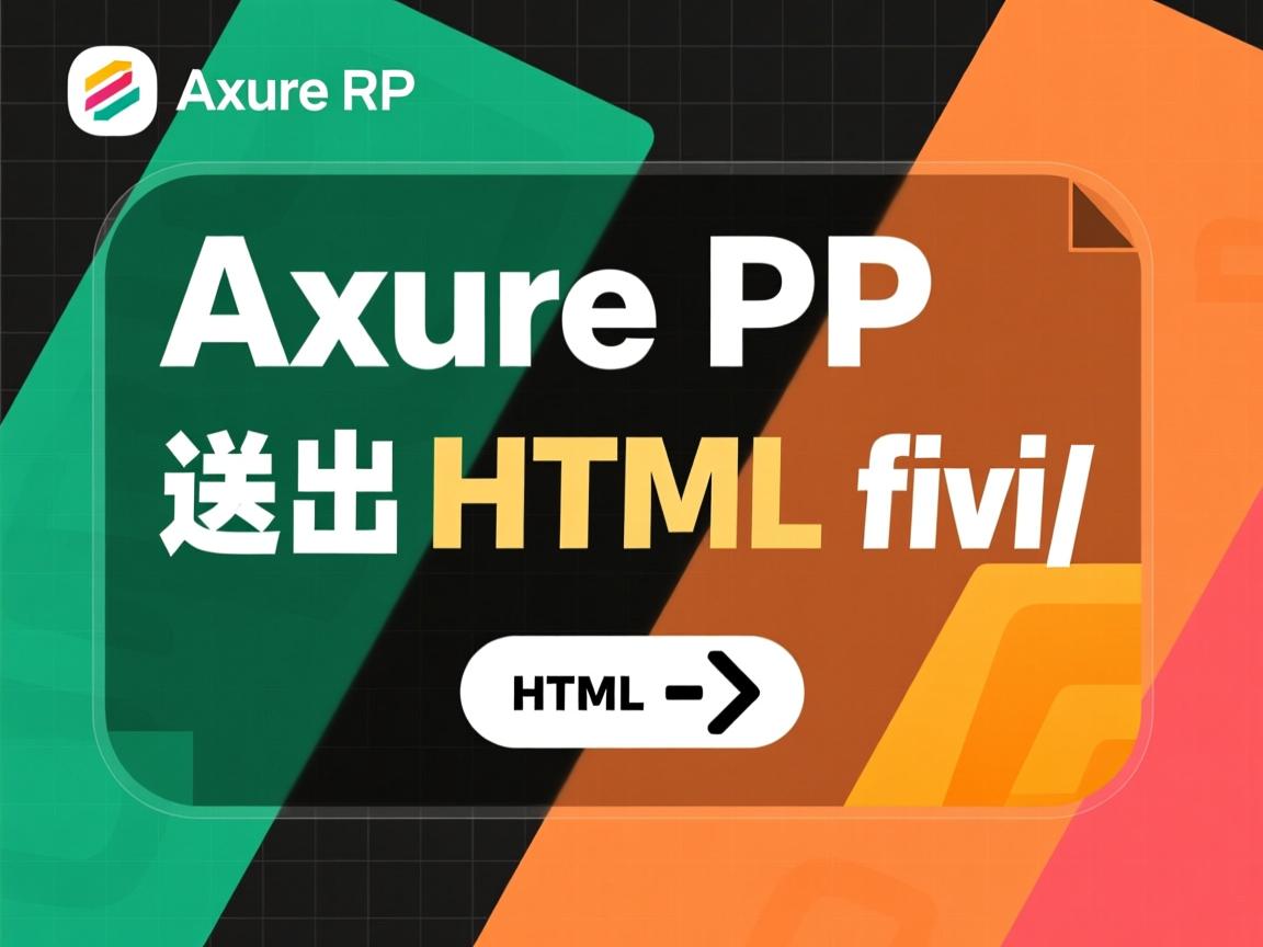 Axure RP怎么导出HTML文件 第1张 Axure RP怎么导出HTML文件 第1张