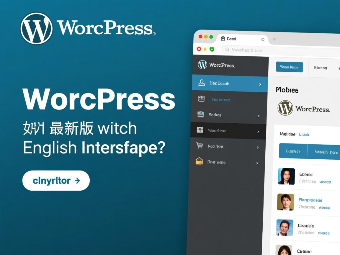 WordPress最新版如何切换英文界面? 第1张 WordPress最新版如何切换英文界面? 第1张