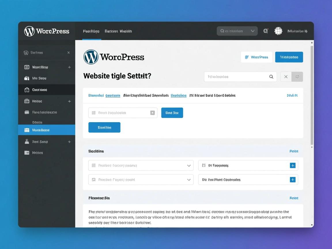 如何在WordPress控制面板高效优化网站标题设置? 第3张 如何在WordPress控制面板高效优化网站标题设置? 第3张