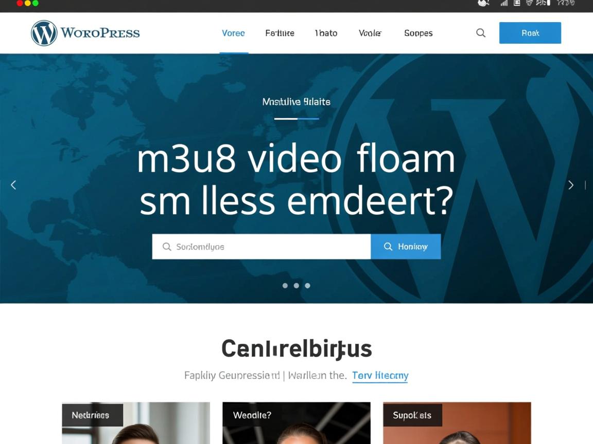 如何在WordPress网站中实现m3u8视频流的无缝嵌入？  第3张