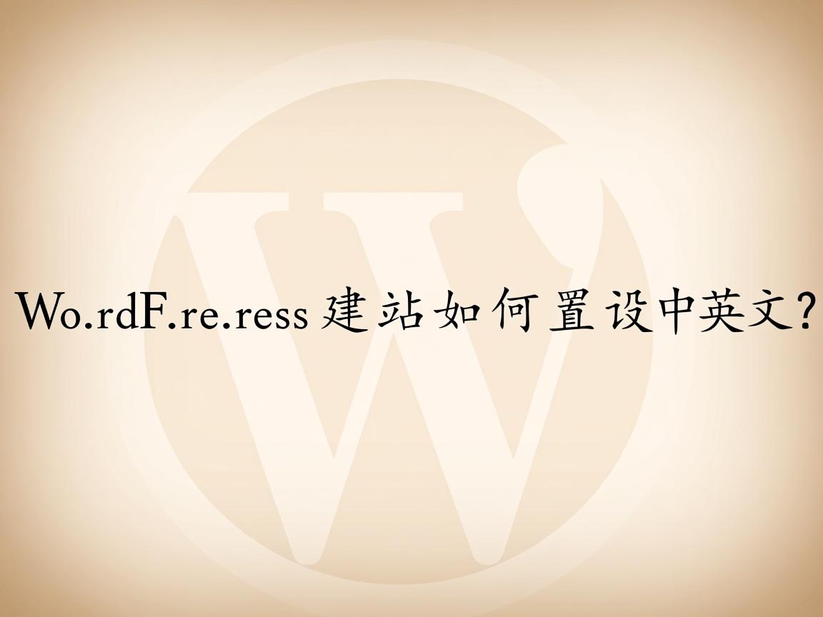 WordPress建站如何设置中英文? 第2张 WordPress建站如何设置中英文? 第2张