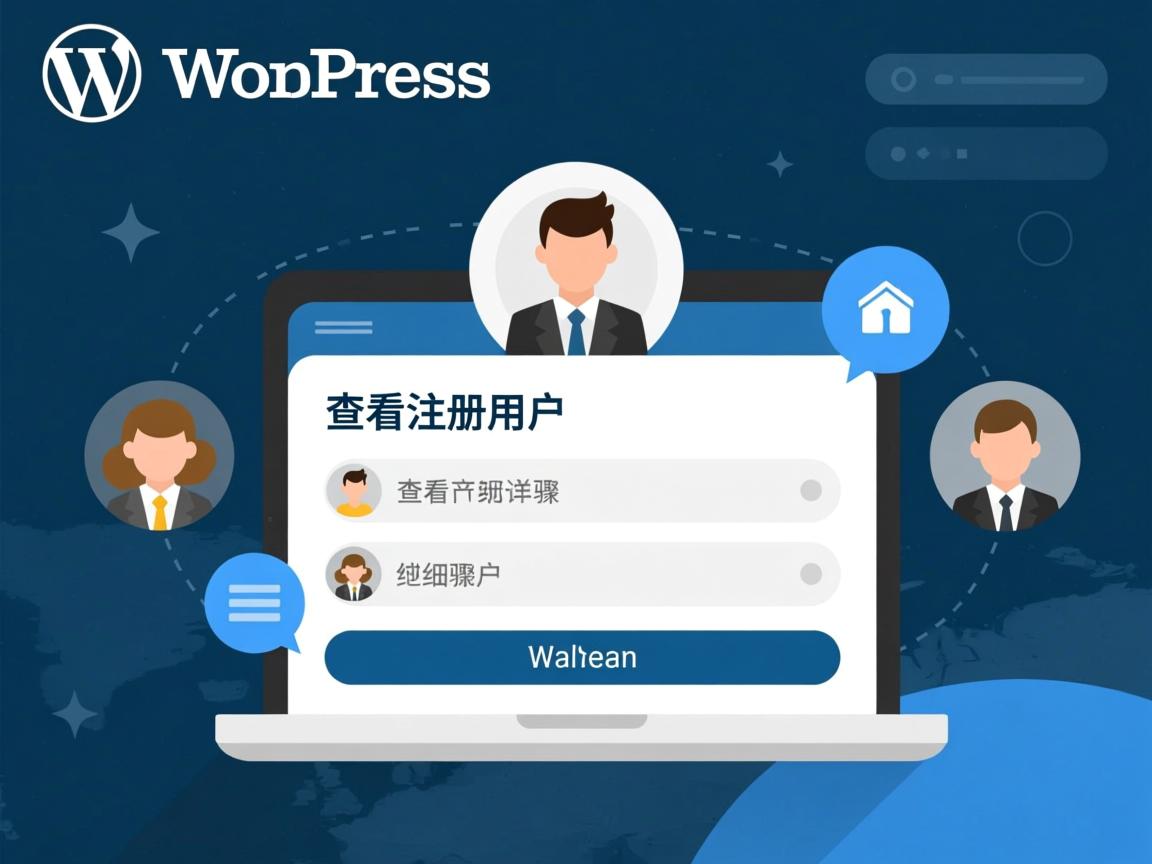 WordPress如何快速查看注册用户详细步骤？  第3张