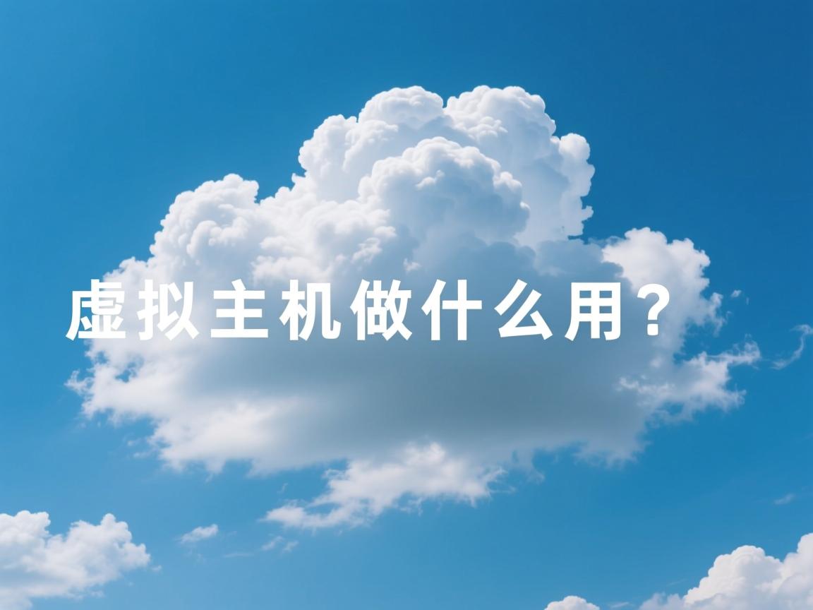 云虚拟主机做什么用? 第2张 云虚拟主机做什么用? 第2张