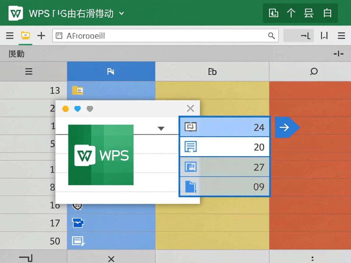 WPS表格为何无法向右滑动？  第3张