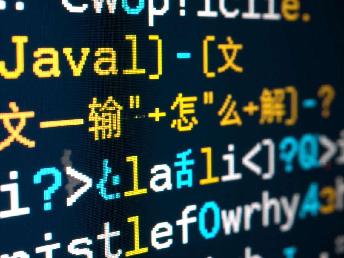 Java中文输入乱码怎么解决? 第1张 Java中文输入乱码怎么解决? 第1张