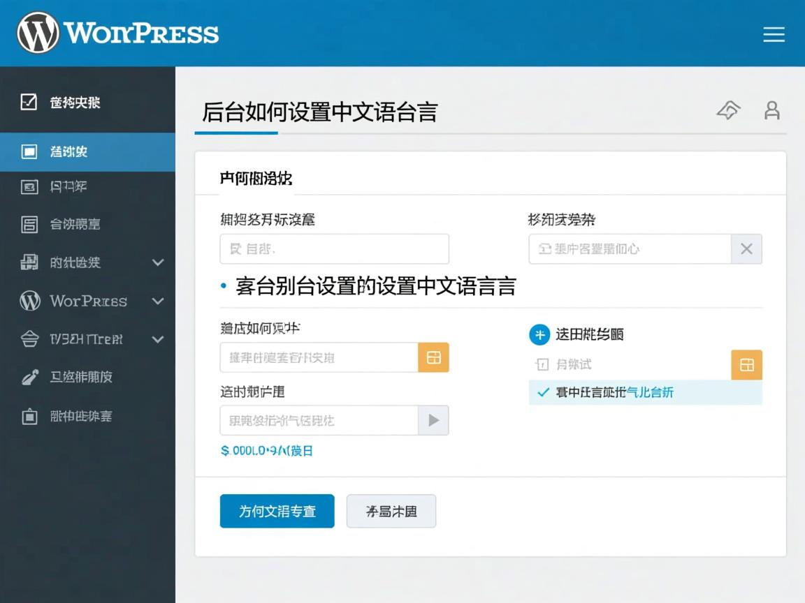 WordPress后台如何设置中文语言  第3张