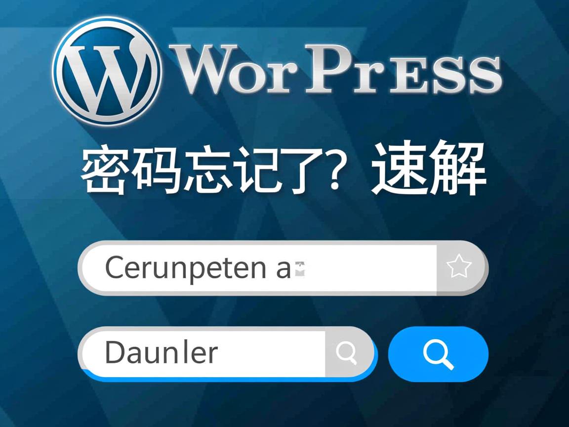 WordPress密码忘记了怎办?速解 第1张 WordPress密码忘记了怎办?速解 第1张