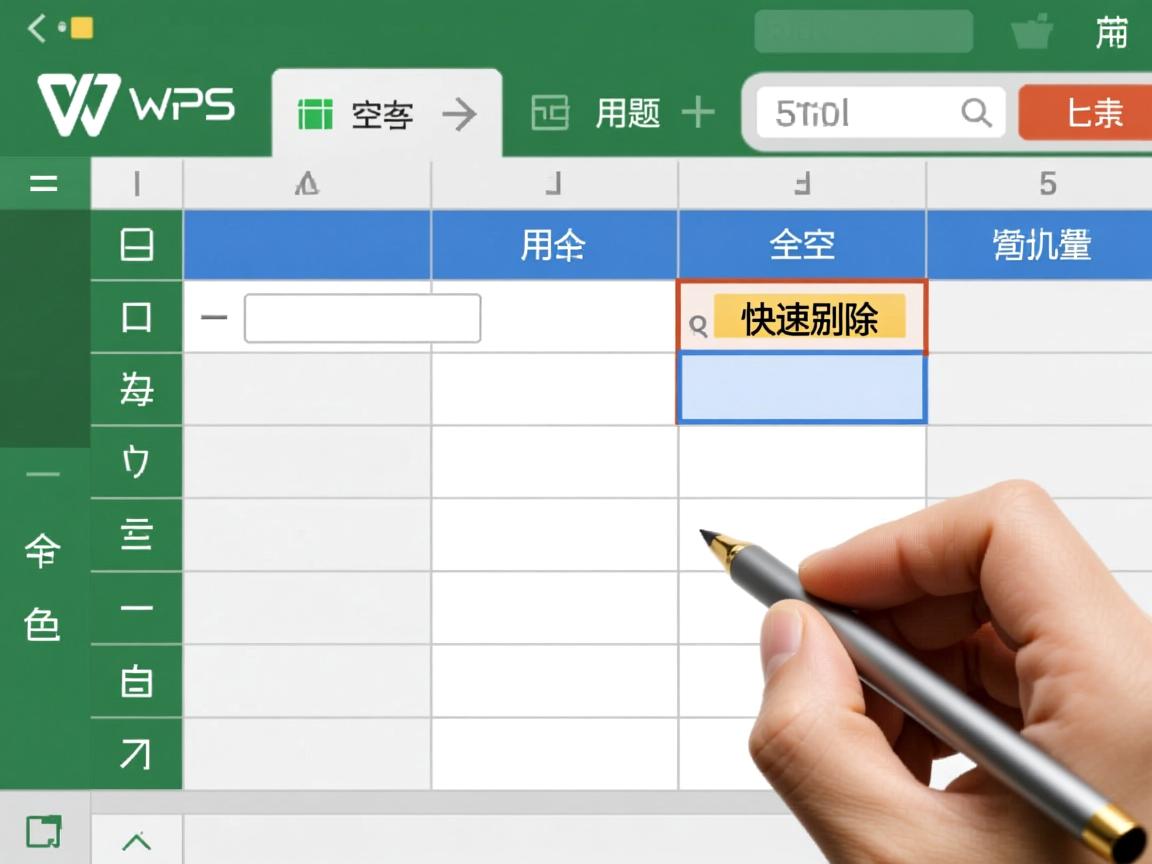 WPS表格前空白如何快速删除  第1张